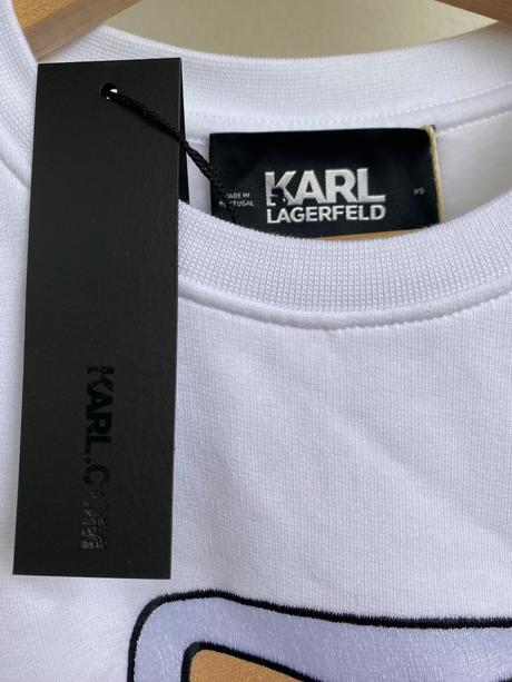 Mikina karl lagerfeld vyšívaná s flitrami, xs