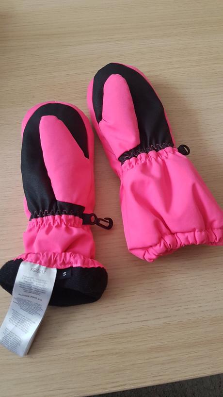 Dievčenské lyžiarske zimné rukavice 4 roky, alpine pro,s