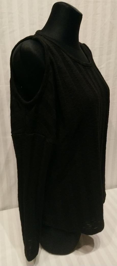 Dámsky čierny tenký pulóvrik, papaya, papaya,xl