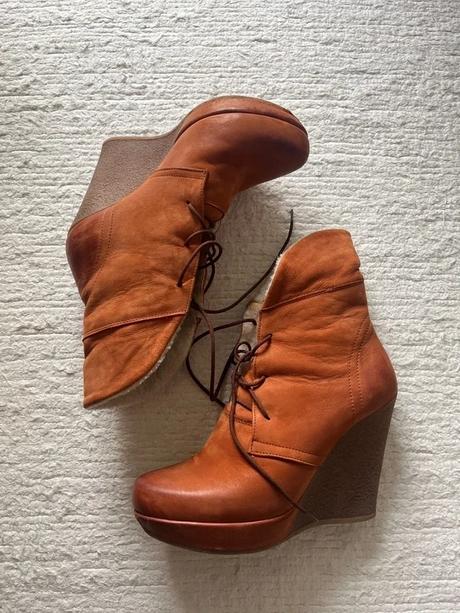 Hnedé členkove čižmy olivia shoes, 37