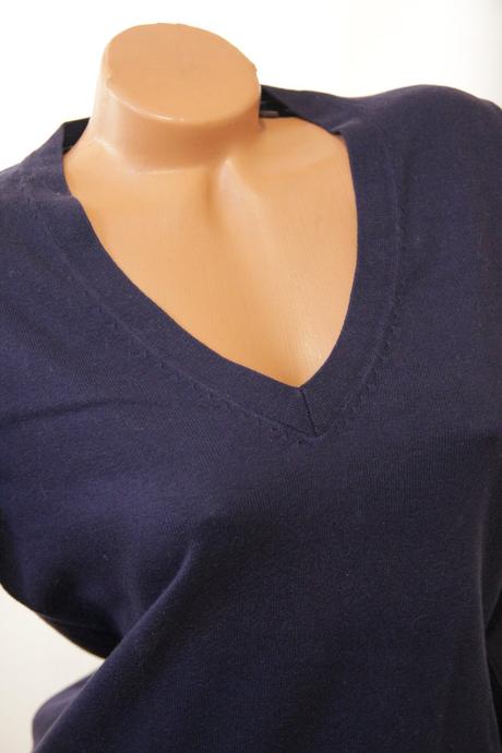 Tmavo modrý sveter, l/xl, l