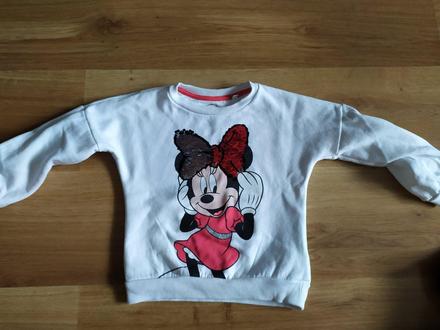 Mikina minnie s meniacou mašľou, c&a,110