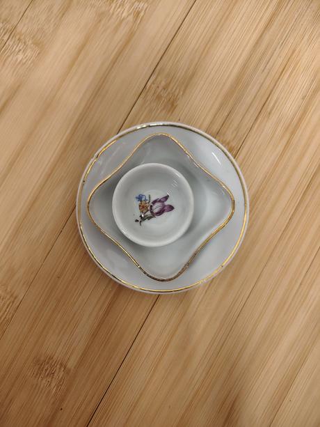 Vintage mini porcelán pre bábiky tulipán 3 ks 70.r,