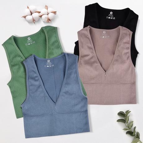 Crop top / podprsenka bez vystuze, l