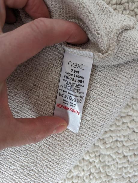 Nežná mikina, svetrík 116, next,122