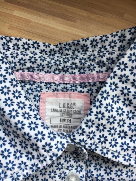 Letna bluzocka s 3/4 leginkami, h&m,74