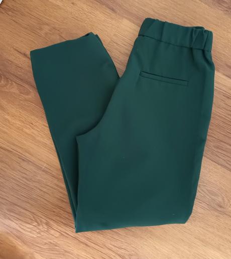 Smaragdovozelené elegantné nohavice mango, mango,xs
