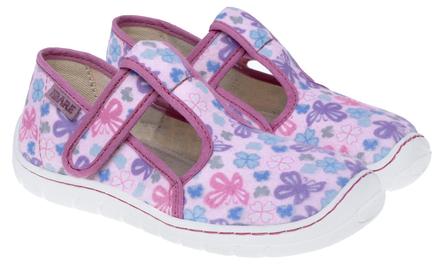 Fare bare - prezuvky ružové s motýlikmi, fare,26 / 27 / 32