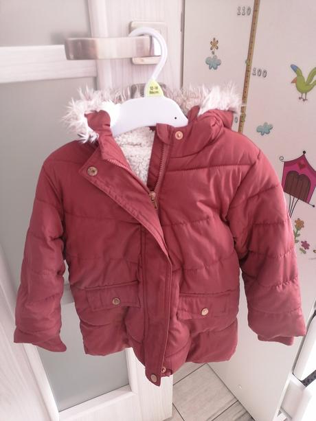Bordová zimná bunda, sinsay,86