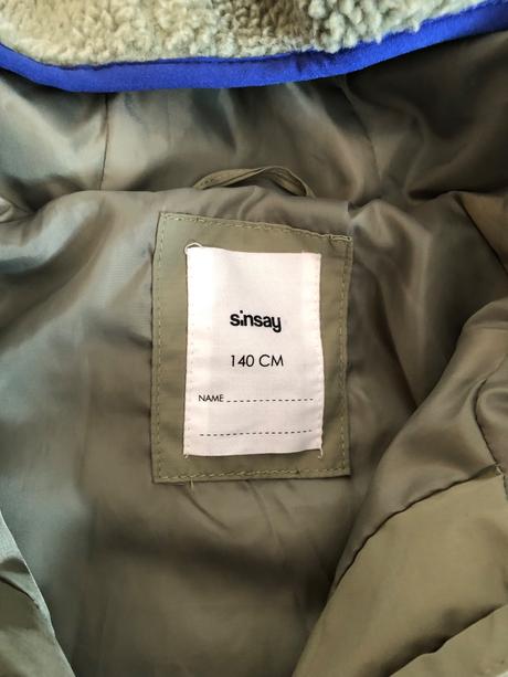 Prechodná bunda - baranček, sinsay,140