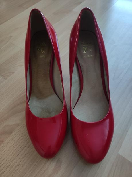 Červené lodičky 40, baťa,40