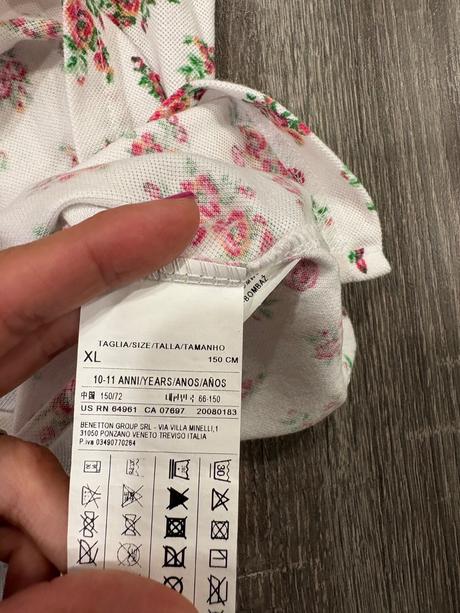 Benetton letna dievcenska polokosela na 10-11 roko, benetton,140