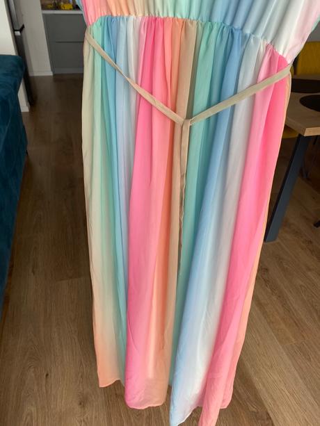 Dúhované dámske šaty, only,m