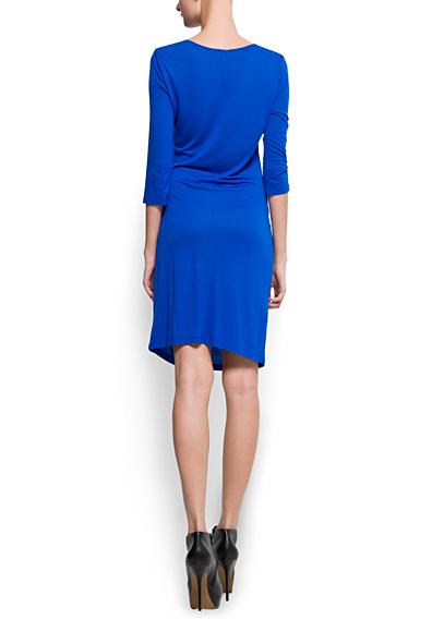 Modré padavé šaty mango v. m, mango,m