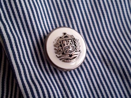 Bielo modrý tenký pásik, zara,s