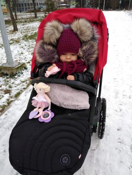 Zimný kožušinovy fusak & rukávniky zn. kiddy, kiddy