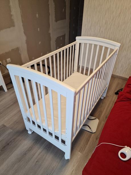 Detska postielka + matrac + kolotoc, šírka (cm): 60,dĺžka (cm): 120