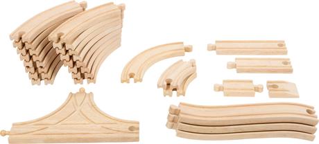 Small foot vláčkodráha so žeriavom,