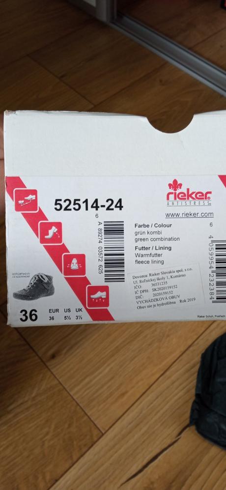Dámske prechodné topánky 36 rieker, rieker,36