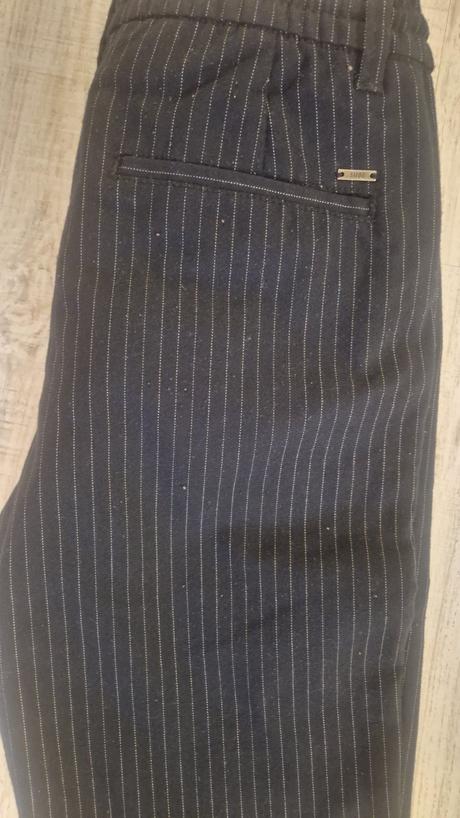 Nohavice s pruzkami smog, xs