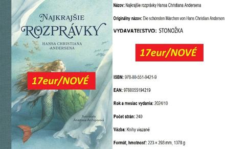 Kniha najkrajšie rozprávky h.ch.andersena,