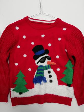 Vianočný sveter so snehuliakom, 116