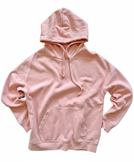 Mikina hoodie v pastelovej ružovej, xs