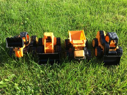 Hracky do piesku - sada jcb aut do pieskoviska, 