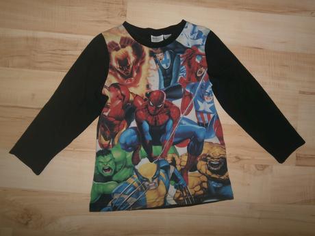 Tričká s dlhým rukávikom - 4 ks, 110