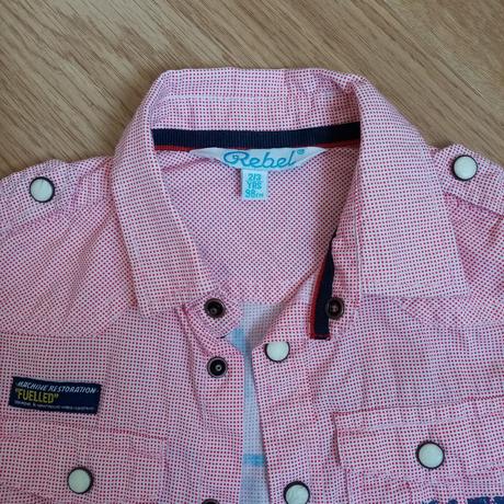 Košeľa s potlačou vzadu, rebel,98