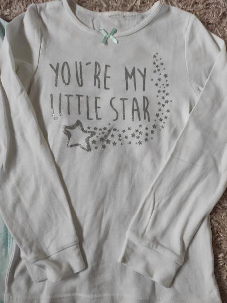 Pyžamové vrchy 2x, h&m,122