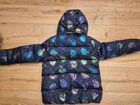 Zimna bunda h&m jednorozci 140, h&m,134