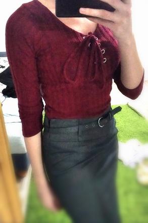 Úpletové tričko, s