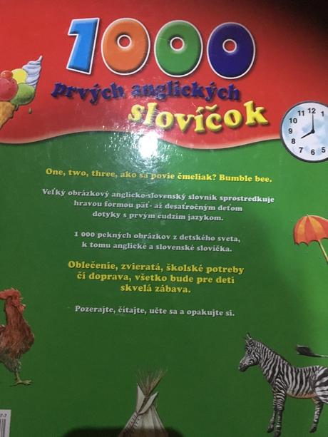 Kniha anglické slovíčka,