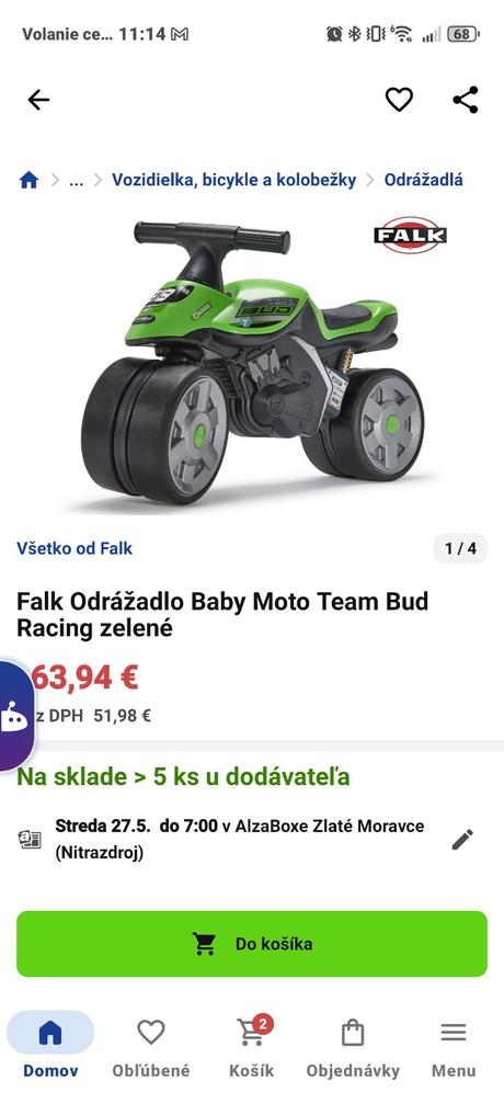Motorka talk odrážadlo, 