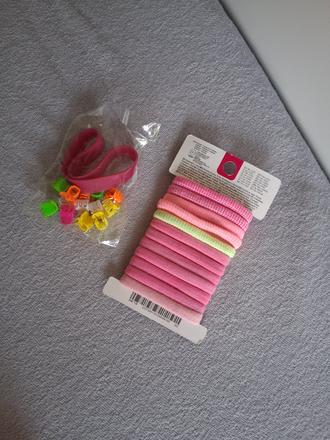 Gumička gumka štipec náramok ako nové cena spolu, h&m