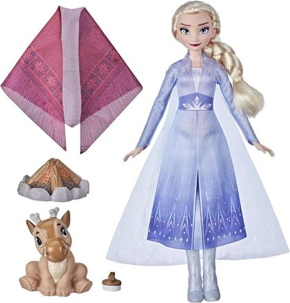 Frozen ii elsa s pelerínkou a malým sobíkom,