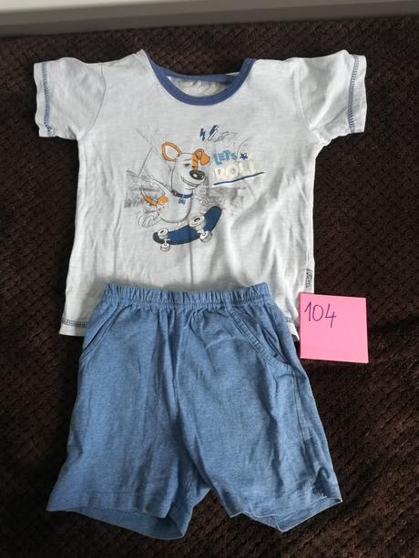 Krátke chlapčenské pyzamo, 104