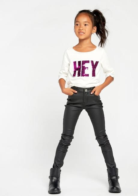 Dievčenské tričko s otočnými flitrami (122-128), 122 / 128