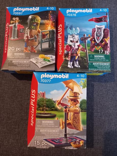Playmobil zvárač bojovník a zlatý umelec, 