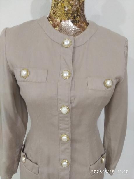 Krasne saty kabatik v style chanel, s