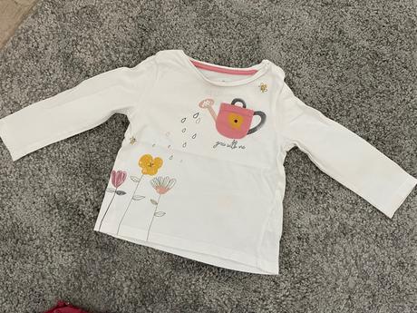 Fred&flo tričká 2x 6/9m jednorožec+krhla, tesco,74