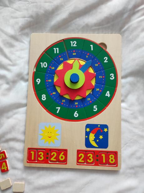Drevené puzzle hodiny, 