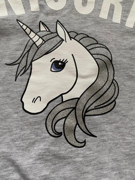 Mikinka jednorozec, h&m,134