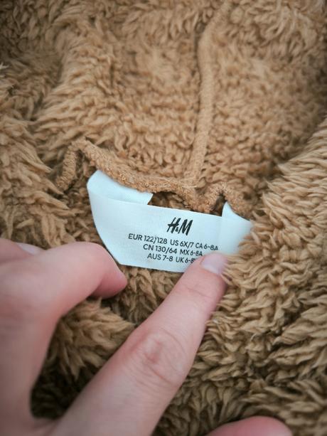 Mikina medvedík, h&m,128