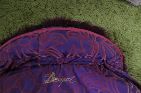 Desigual original krasna dievcenska dlhsia bunda, desigual,110