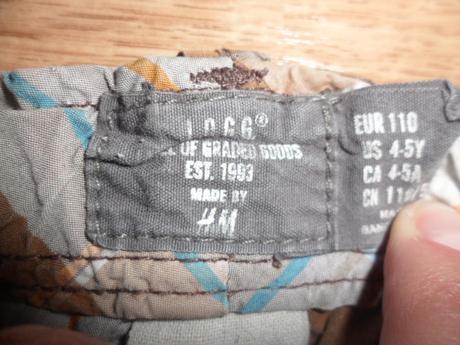 Chlapčenské kraťasy, h&m,110