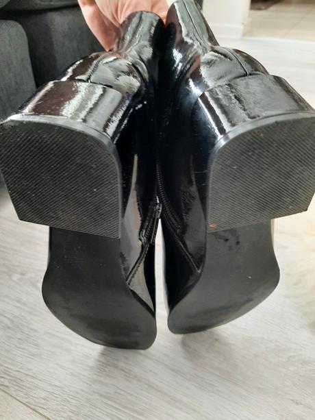 Kožené lakované topanky 41, lasocki,41