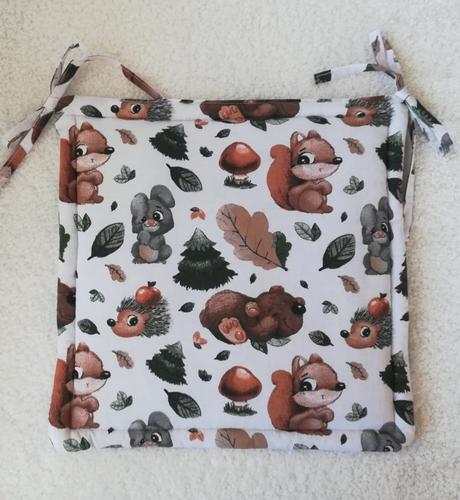 Poduška na stoličku do školy, škôlky-viac vzorov, 