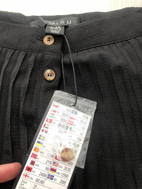 Moderná plisovaná suknička amisu xxs/xs, amisu,xs